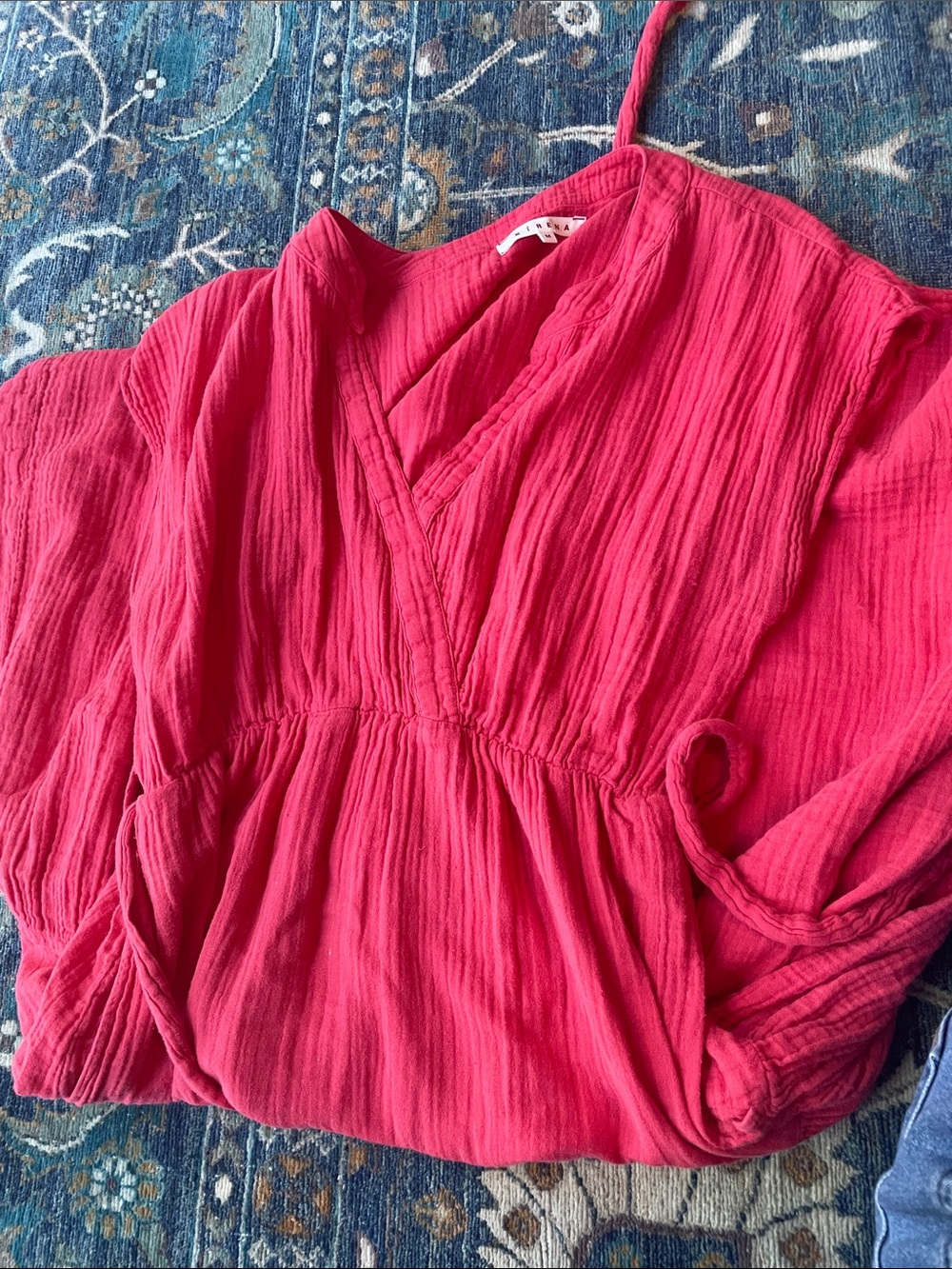Women's Red Xirena V-Neck Dress